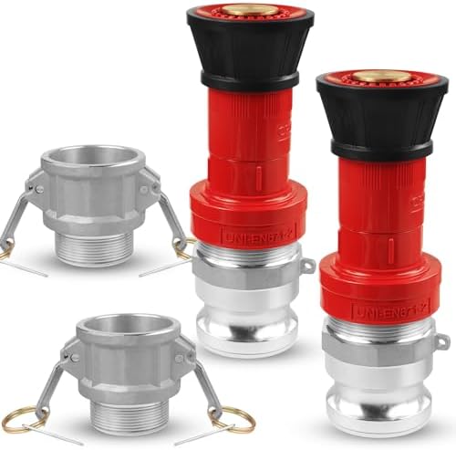 NOVINO Fire Hose Nozzle 2 inch NPSH Heavy-Duty 2 inch Fire Hose Nozzle by NOVINO