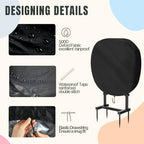 Water Hose Holder Freestanding Cover 34x10.6x38in,Black - Image 3
