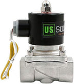 U.S. Solid Stainless Steel Electric Solenoid Valve 110VAC Normally Closed Air Water (3/4) by USSolid