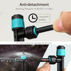 100PCS Garden 14CM Vortex Watering Sprinklers for 1/4 Inch PE Irrigation Hose Drip Emitter 40-60L/H Micro Sprayer Quick Connect Watering System Nozzle (100,Vortex Nozzle) - Image 2