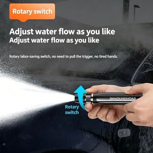 Home High-Pressure Car Wash Water Gun with Booster Nozzle, High-Pressure Home Car Wash Water Gun & Hose Set, Multi Function Lawn & Garden Watering Sprayer, for Watering Outdoor Cleaning (+10m Hose) - Image 4