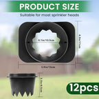 12-Pack Sprinkler Head Protectors - Sprinkler Head Guards for Lawn - Image 2
