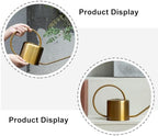 BESPORTBLE Brass Watering Can with Long Spout 1300Ml Stainless Steel Indoor Outdoor Garden Flower Sprayer Pot for Plants and Bonsai Care - Image 7