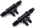 Hose Connector Adapter 50 Pcs 8 mm / 1/4 "micro Drip Irrigation Hose Barb Tee Four Ways Micro Garden Lawn Irrigation Plastic (Diameter : 3/8'') - Image 6