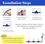 Adjustable Garden Cooling Spray, 50m Drip Irrigation Kit for Indoor/Outdoor Use | Leakproof Connectors & Customizable Spray Patterns for Patios & Construction Sites - Image 5