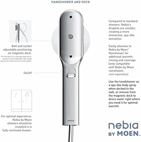Moen N214H0CH Spa Handshower, Chrome/White - Image 2