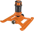 Dramm ColorStorm Gear Drive Sprinkler on Heavy Duty,Durable Metal Base, 4 Patterns, Ideal for Small, Medium & Large Areas with Pass Through Feature, Orange, 40 Foot Diameter by DRAMM