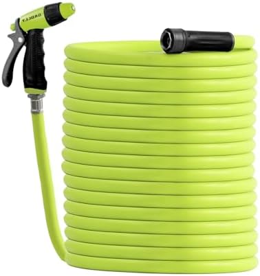 Garden Hose 5/8 in. x 100 ft.,Lightweight All-Weather Water Hose, Durable and Flexible by GAOLLY