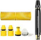 High Pressure Hose Nozzle Sprayer, Home High-Pressure Car Wash Water Gun with Booster Nozzle and Hose, Jet Nozzle Power Washer for Garden Hose for Plant Watering Lawn Car (B) by Unknown
