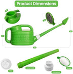 Plastic 1-Gallon Watering Can with Long Spout and Dual Handle for Indoor & Outdoor Plant Care, Lawn Maintenance and Yard Gardening - Image 2