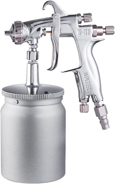 Wolter W‑101 Spray Gun, Fine & Uniform Atomization, Professional for Water‑Based Paint, Ideal for Home Renovation & DIY Painting Projects (Wolter W‑101‑S, 1.5mm, 600ml) by Unknown