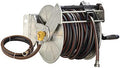 Giraffe Tools Stainless Steel Garden Hose Reel Heavy Duty, Wall/Floor Mounted Stainless Water Hose Reel Retractable with Crank, 150-Feet 5/8" Hose Capacity＆100FT hose by GiraffeTools