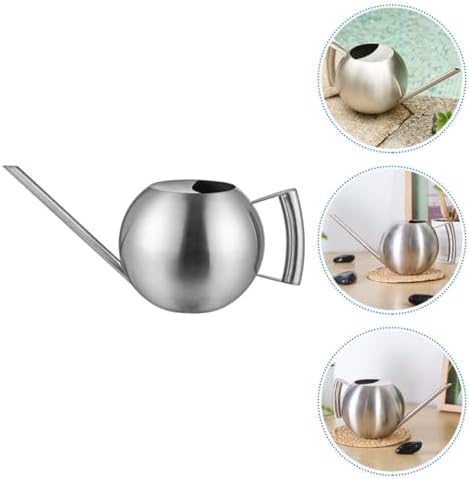 Stainless Steel Watering Can with Long Spout, 1l Indoor Gardening Kettle for Succulent Plants and Bonsai, Sturdy Bottle for Watering Flowers and Houseplants - Image 6
