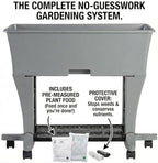 EarthBox Raised Garden Bed with Legs – Elevated Self Watering Planter Box with Wheels, Storage Shelf, Premium Plant Food, Easy Assembly, Made in USA, Gray - Image 4