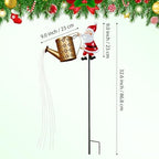 Christmas Solar Kettle Light, 2026 New Garden Lawn Decorative Light, Outdoor Hanging Solar Powered Santa Claus Watering Can with LED for Lawn Decorations (White) - Image 2