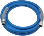Guitrees 2026 Upgraded Leader Garden Hose 15ft x 5/8", Heavy Duty Short Water Hose, Male to Female Nickel-plated Brass Fittings, Five Layered Braiding, 1000PSI Burst, 300PSI Working (Blue) by Guitrees