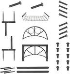 Lily Brown Irrigation Hose Rack with Strengthened Legs and Ample Space for Tools and Accessories Sturdy Garden Hose Stand - Image 4