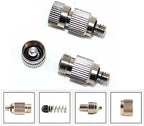 Set of 20 Misting Nozzles Kit for Cooling System with 3/8" Slip-Lock Misting Nozzle Tees, 10/24 UNC High Pressure Mister Nozzles Stainless Steel Fogging Spray Head Atomizing Mist(Size:Orifice: 0.4mm) - Image 3