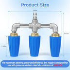 3-in-1 Turbo Nozzle Pressure Washer, 360° Rotating Turbo Nozzle, Pressure Washer Turbo Nozzle with 1/4" Quick Connect - 4000-5000 PSI, 4-6 GPM, 2.0 Orifice (Blue) - Image 6