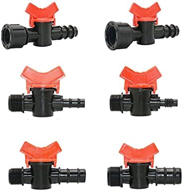Hose Connector Adapter 1/2 3/4 Thread To 8mm/10mm/12mm/14mm/16mm/19mm Hose Garden Faucet Irrigation Valve Using Pe Tube Tonnage 20Pcs (Color : 1I2 to 8mm) by Unknown