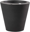 Crescent Garden Dot TruDrop Indoor/Outdoor Planter, Self-Watering Plant Pot, 20 Inches, (Caviar Black) by CrescentGarden
