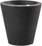 Crescent Garden Dot TruDrop Indoor/Outdoor Planter, Self-Watering Plant Pot, 20 Inches, (Caviar Black) by CrescentGarden