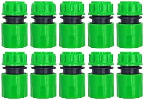 10PCS Hose Garden Tap Water Hose Pipe 1/2 inch 16mm Connector Quick Adapter Fitting Repair Watering Greenhouse(KIT002-10PCS) by Unknown