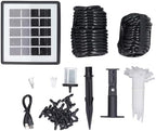 Solar Powered Auto Irrigation Set Solar Drip Irrigation Kit System Programmable with 15 Drippers 15m Hose 1-600s Timer for Garden Lawn Outdoor Plants - Image 6