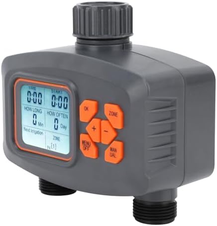 Water Timer 2-Outlet, Rain Sensor, Adjustable Schedule - Image 5