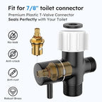 Arofa Black Handheld Bidet Sprayer, Bidet Attachment for Toilet, 2 Pack - Image 5