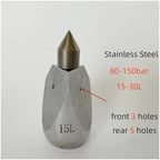 High Pressure Sewer Jetter Cleaning Nozzle - Stainless Steel 3/8" with 3 Forward & 5 Backward Holes for Efficient Pipe(1l4 30L 150bar) - Image 5