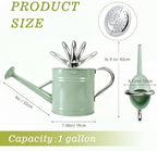 1 Gallon Watering Can for Outdoor&Indoor Plants，Cream Green - Image 2
