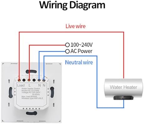 High Power Smart WiFi Switch 40A Remote Control Timer AC100-240V 2.4GHz for Tuya Water Heater Pump Air Conditioner Fountain - Image 7