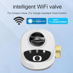 WiFi Smart Ball Valve Auto Shut Off Remote App Control Voice Assistant Compatible for Alexa Google Direct Connect No for gateway Leak Alarm Timer Copper Leak Detection Shutoff(DN15) - Image 2