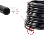 4/7mm Garden Watering Hose 1/4'' PVC Water Tubing Garden Auto Drip Irrigation Pipe, for Plant Watering and Misting Cooling(30m) - Image 2