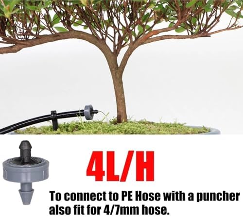 200-50pcs 2L/4L/8L Pressure Stable Flow Lawn Automatic Compensating Dripper Durable Compact Flexible Drip Irrigation Regulator(8L 200PCS) - Image 3