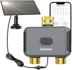 Solar WiFi Water Timer, 2 Zones WiFi Hose Timer for Garden Faucet by Insoma