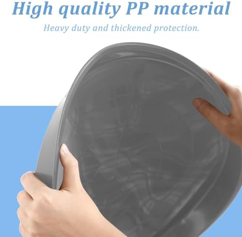 Eccliy 6 Pack Plastic Plant Saucer, Round, 16 Inch, Gray - Image 3