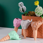 4Pcs Self Watering Planter Insert Plant Watering Elephant Terracotta Watering Spikes Self Watering Globes Plant Watering - Image 6