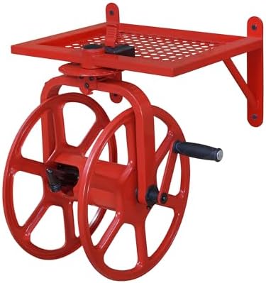 Liberty Garden Revolution Hose Reel with Pull Up Latch, Red by LibertyGardenProducts