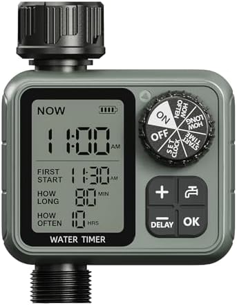 Sprinkler Timer for Garden Hose, Irrigation Water Timer with Rain Delay, Automatic Manual Watering for Lawn Yard Outdoor Drip Irrigation System by EnjoyhealthierdayswithCuretyshydrogenwater
