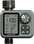 Sprinkler Timer for Garden Hose, Irrigation Water Timer with Rain Delay, Automatic Manual Watering for Lawn Yard Outdoor Drip Irrigation System by EnjoyhealthierdayswithCuretyshydrogenwater
