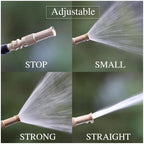 2 pcs Adjustable Brass Nozzle 1/2 3/4 Garden Hose Copper Adapter Quick Water Connector(O) - Image 7
