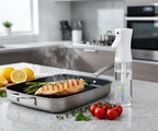 Mist Spray Bottle, Clear Glass Container with White Trigger Sprayer, Empty Refillable Dispenser for Home kitchen - Image 6