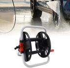 Garden Hose Reel Cart ABS Portable Water Hose Holder Hose Reel Storage Rack for Garden Lawn Farm Car Washing Black Wall Mounted Freestanding Garden Hose Stand - Image 2