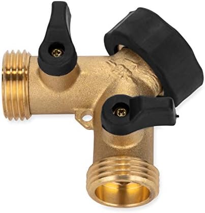 Camco Solid Brass Water Wye Valve- Easy Grip Valve Handles and Simple Water Hose Connection CSA Low Lead Certified - (20123) - Image 2