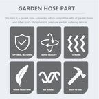 Toyvian 3 Sets Garden Hose Repair Kit Connector with Aluminium Alloy - Image 4