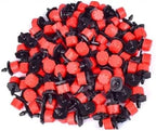 Irrigation System forgarden 4/7mm Garden Irrigation Nozzle Adjustable Dripper Sprinkler Emitter Micro Drip Greenhouse Watering Spray Garden Sprinkler(Red-50PCS) by Unknown