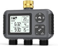 Insoma Water Timer with Brass Inlet, 3 Independent Zones Outdoor Hose Timer for Garden Faucet with Auto/Manual/Rain Delay Mode, IPX5 Waterproof, Sprinkler Irrigation Controller for Yard Lawn by Insoma