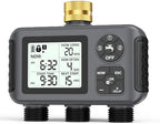 Insoma Water Timer with Brass Inlet, 3 Independent Zones Outdoor Hose Timer for Garden Faucet with Auto/Manual/Rain Delay Mode, IPX5 Waterproof, Sprinkler Irrigation Controller for Yard Lawn by Insoma